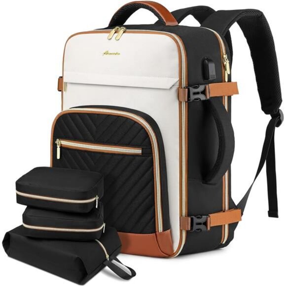 Large Carry On Travel Backpack: Flight Approved 40L Waterproof TSA Personal main image 7